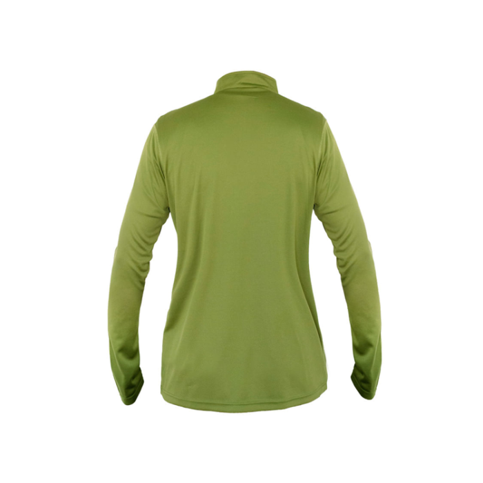 Polera Quebec Half-Zip Mujer Verde Oliva - Imagen 2